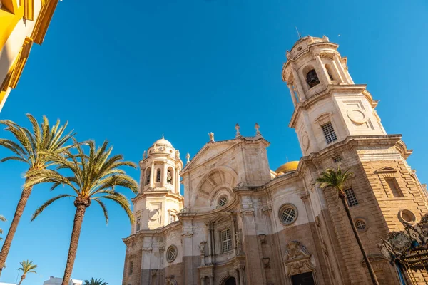 Fachada Santa Catedral Cádiz Andalucía — Foto de Stock