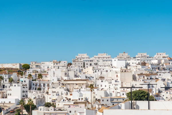 Vue Panoramique Sur Les Belles Maisons Blanches Vejer Frontera Cadix — Photo