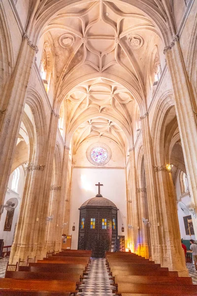 Интерьер Церкви Собора Вехер Фронтера Кадис Андалусия — стоковое фото