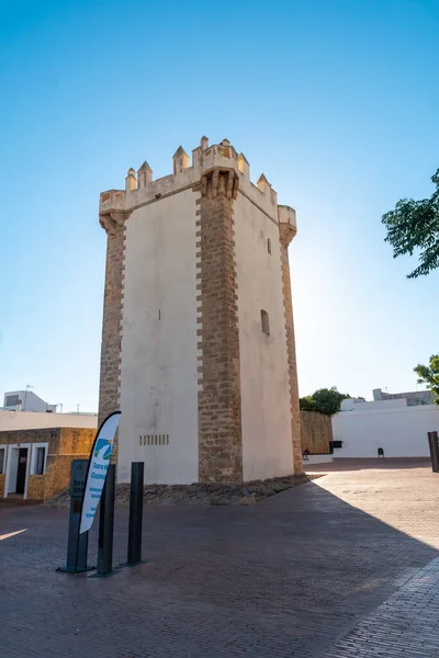 Torre Guzman Nella Città Turistica Conil Frontera Cadice Andalusia — Foto Stock