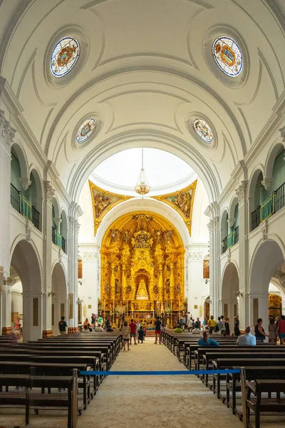 Interior Iglesia Virgen Santuario Rocío Huelva Andalucía — Foto de Stock