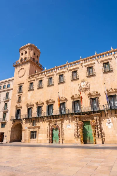 Alicante City Hall building without people. Valencian Community