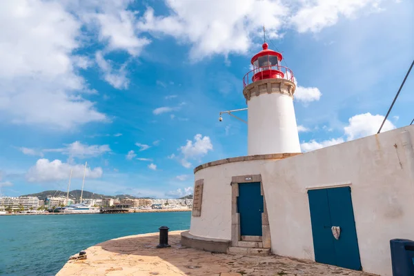 Vacances Côte Ibiza Phare Ville Faro Îles Baléares — Photo