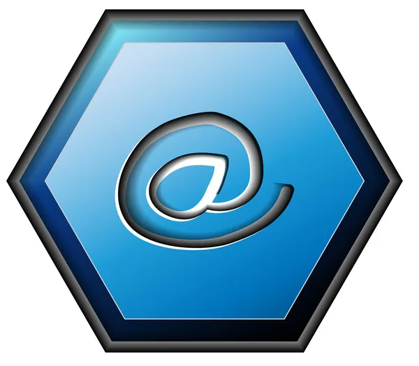 Bouton de contact e-mail — Image vectorielle