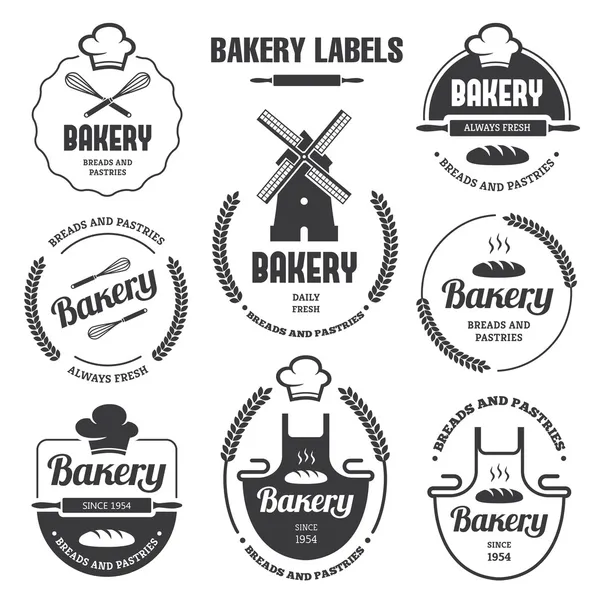 Étiquettes de boulangerie 1 — Image vectorielle