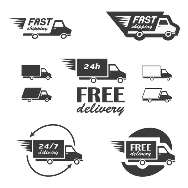 Delivery icons — Stock Vector