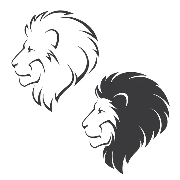 Symbole tête de lion — Image vectorielle