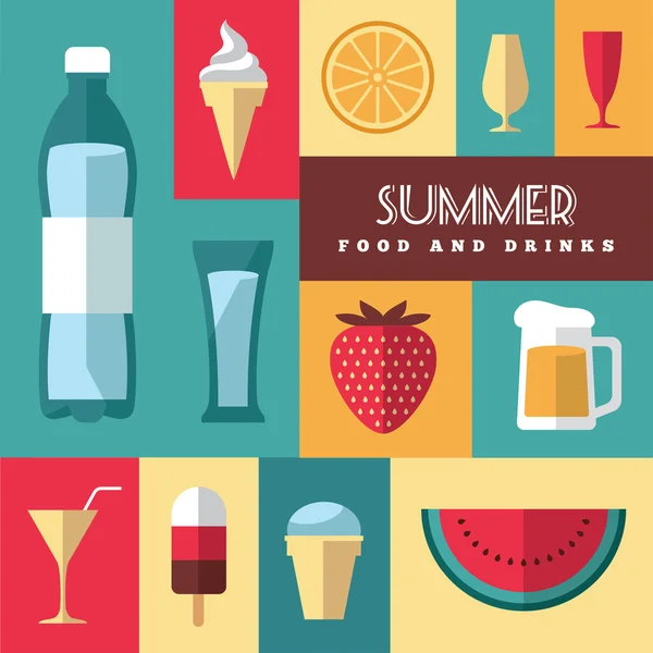 Summer icons set 3 — Stock Vector