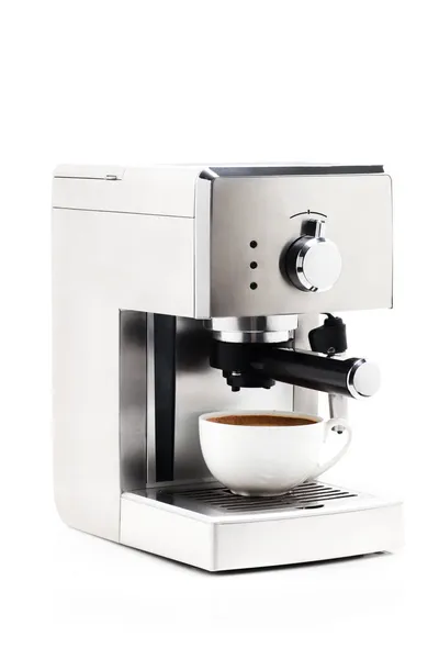 Isolierte Kaffeemaschine auf weißem Hintergrund — Stockfoto