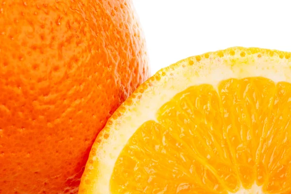 Orange på hvid baggrund - Stock-foto