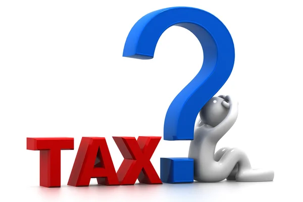 Question about the Tax — Stock Photo, Image