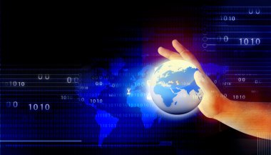 dijital dünyada tutan eller