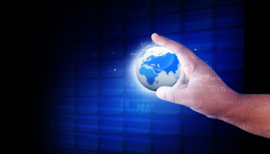 dijital dünyada tutan eller