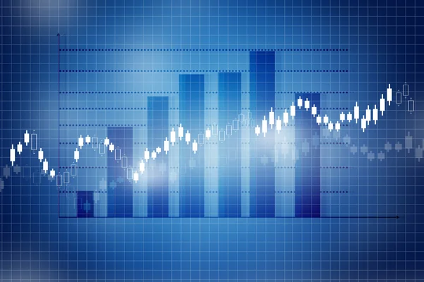 株式市場のチャート、グラフ — ストック写真