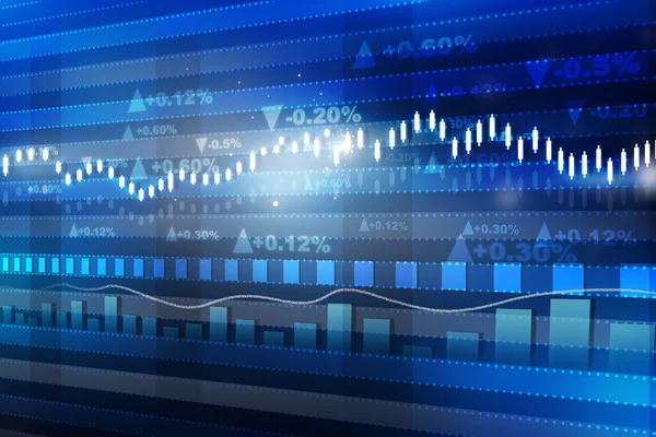 Weltwirtschaftsgrafik. Börsendiagramm. Finanzierungskonzept — Stockfoto