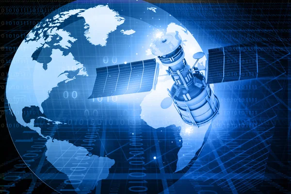 Satellite communications concept — Stock Photo, Image