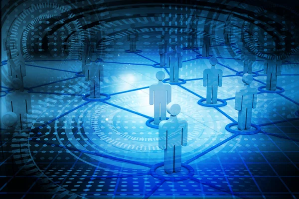 Biznes networking, Sieć ludzi — Zdjęcie stockowe