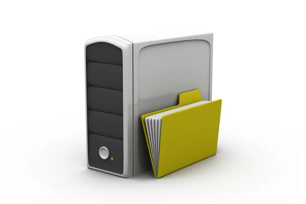 Folderu z serwera — Zdjęcie stockowe