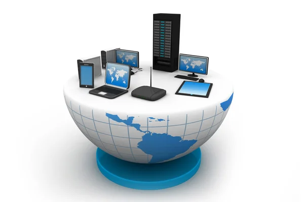 Global computer Network — Stock Photo, Image