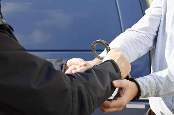 The arrest of a man — Stock Photo, Image