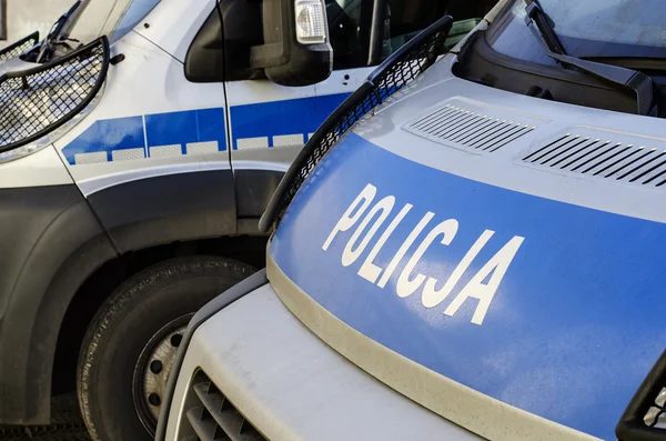 Polska polisen tecken — Stockfoto