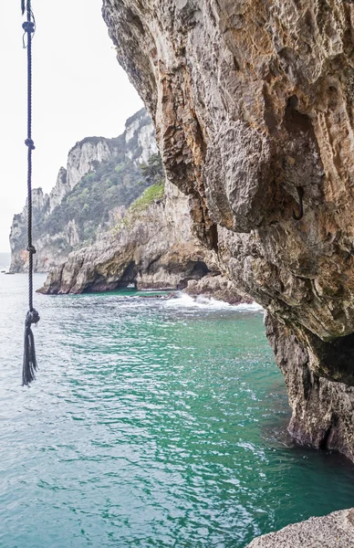 Son adımından görüntüleyin. el caballo deniz feneri. santona, cantabr — Stok fotoğraf