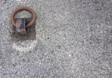 arka plan için paslı metal halka ile kat.