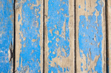 Eski mavi ahşap arka plan.
