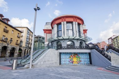 Bilbao, İspanya - 25 Haziran: mercado de la ribera - Nehir Piyasası