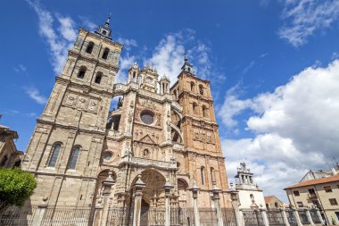 astorga (İspanya katedral ana Cephesi).