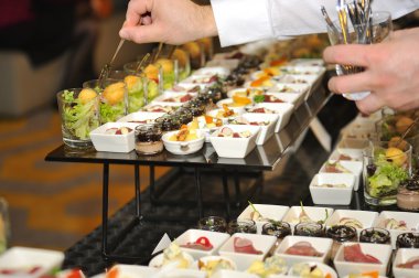 catering malzeme parmak gıda düzenlenmesi