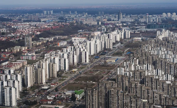 Aerial view on Belgrade, Serbia — Stock Photo, Image