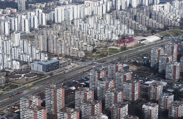 Вид с воздуха на Белград, Сербия — стоковое фото