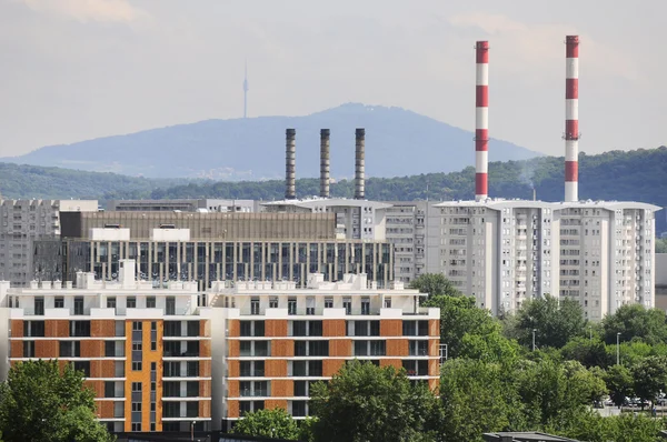 Промышленный взгляд Белграда — стоковое фото