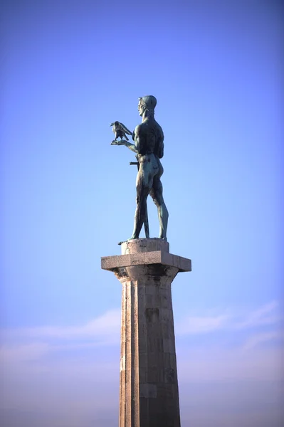 贝尔格莱德纪念碑的优胜者 — 图库照片