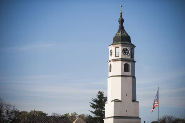 Sahat Tower (Torre dell'Orologio), fortezza di Kalemegdan a Belgrado, Serbo — Foto Stock