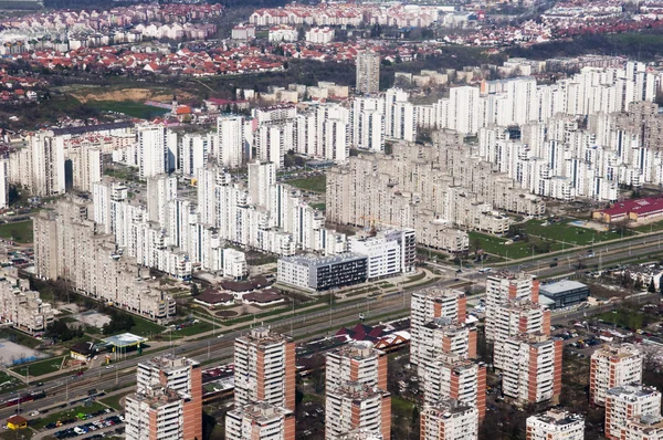 Aerial view on Belgrade — Stock Photo, Image