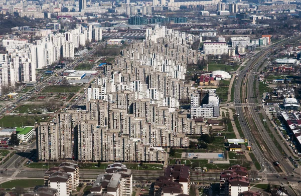 Aerial view on Belgrade — Stock Photo, Image