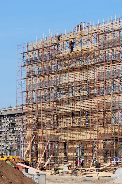 Proyecto de construcción en proceso — Foto de Stock