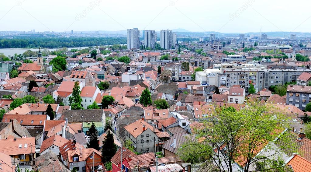 Old building roofs in Zemun part of Belgrade, Serbia