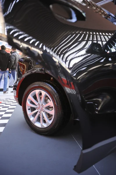 Luxurious sports car details at car show — Stock Photo, Image