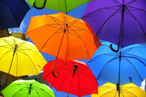 Colored umbrellas — Stock Photo, Image