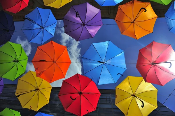 Colored umbrellas — Stock Photo, Image