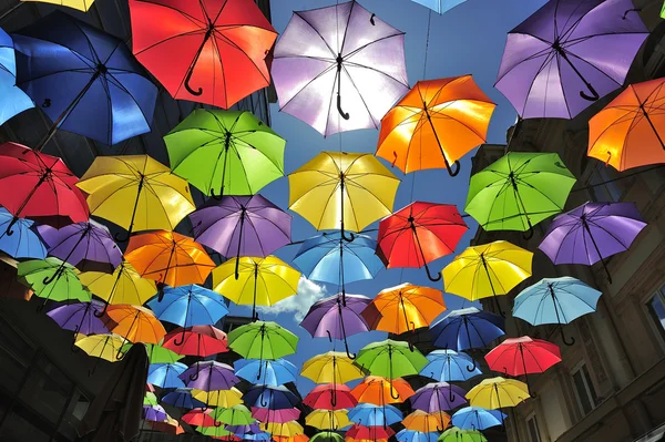 Χρωματιστές ομπρέλες — Φωτογραφία Αρχείου