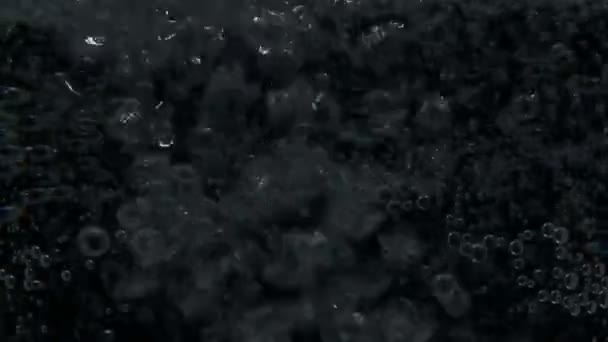 13, water, bubbles, black, bg, 4345 — стоковое видео