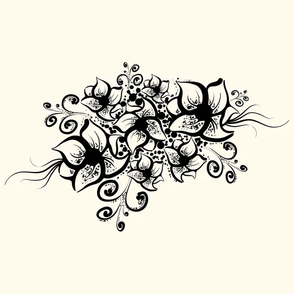 Elementos de diseño de flores — Vector de stock