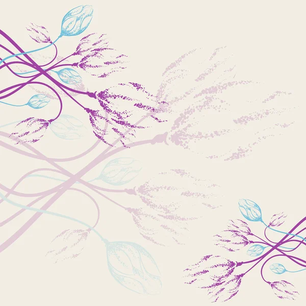 Cadre floral pastel. Modèle de conception de cadre pour carte, flyers ou c — Image vectorielle