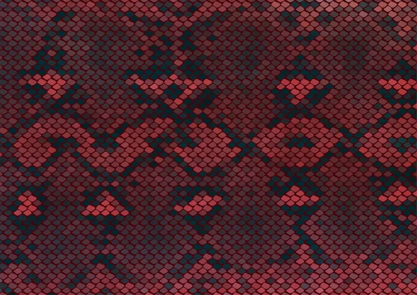 Serpent rouge — Image vectorielle