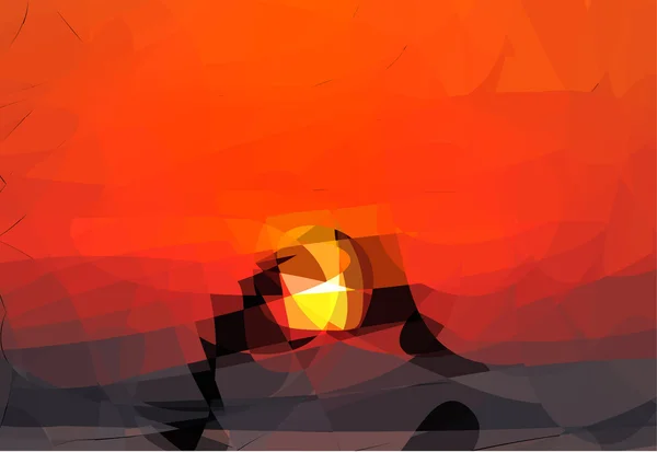Sonnenuntergang — Stockvektor
