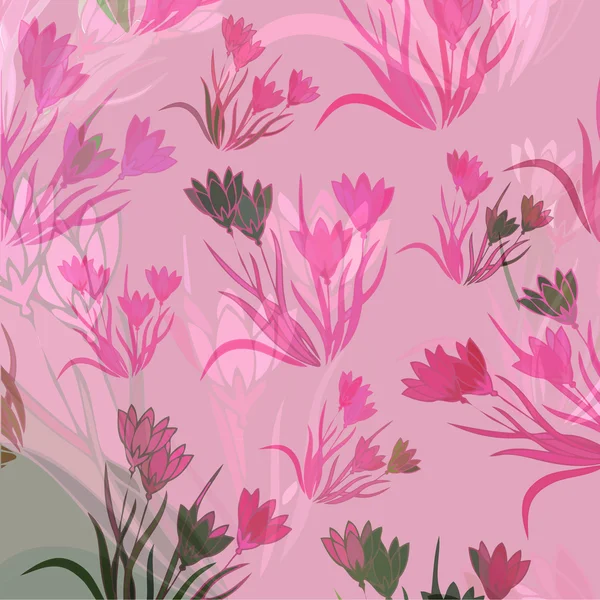 Delicate bloemen lelies — Stockvector